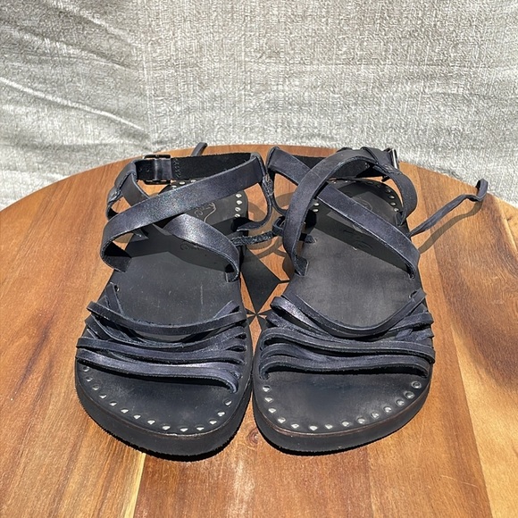 NWOT Free People Women’s Willow Wrap Gladiator Lace Up Leather Sandals Size 38 - Picture 4 of 11